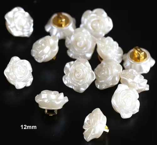 Button Hole Cutter - 20pcs/lot Size:12mm Fashion Flower Peal Color
