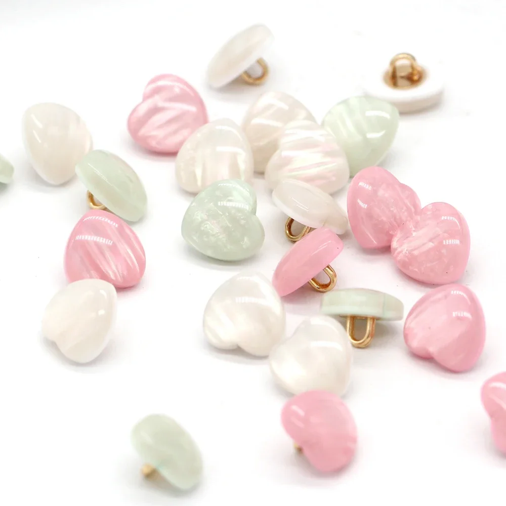 Button Hole Cutter - DOTOLLE 20Pcs Fashion Heart Shape Pearl