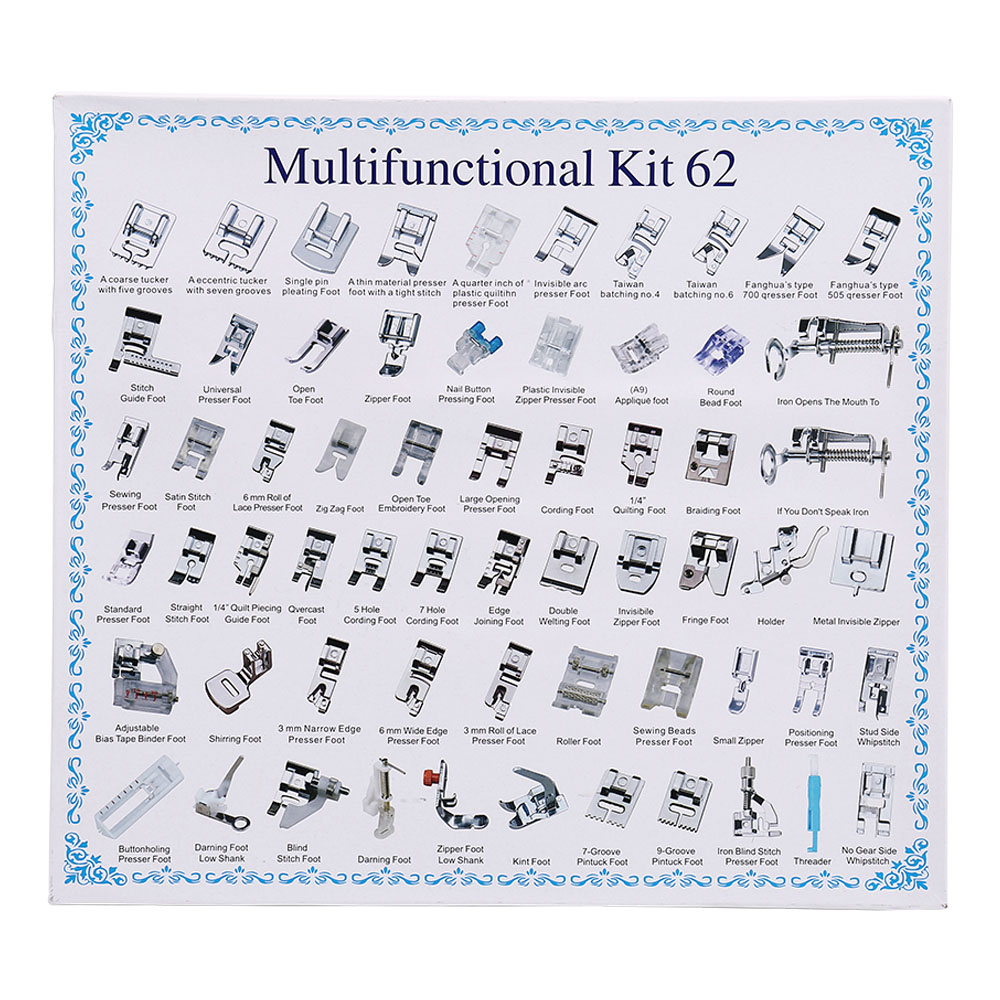 11-82pcs/Set Sewing Machine Pr - Zipper Foot Presser 评论和价格