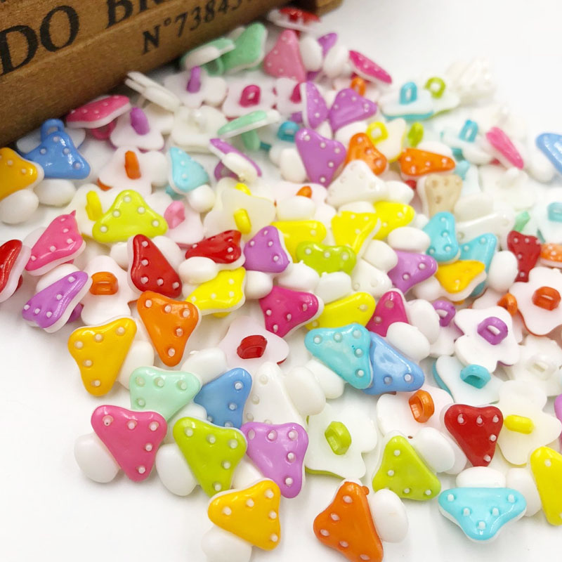 50pcs Mix Mushroom Shank Plast - Button Hole Cutter 评论和价格