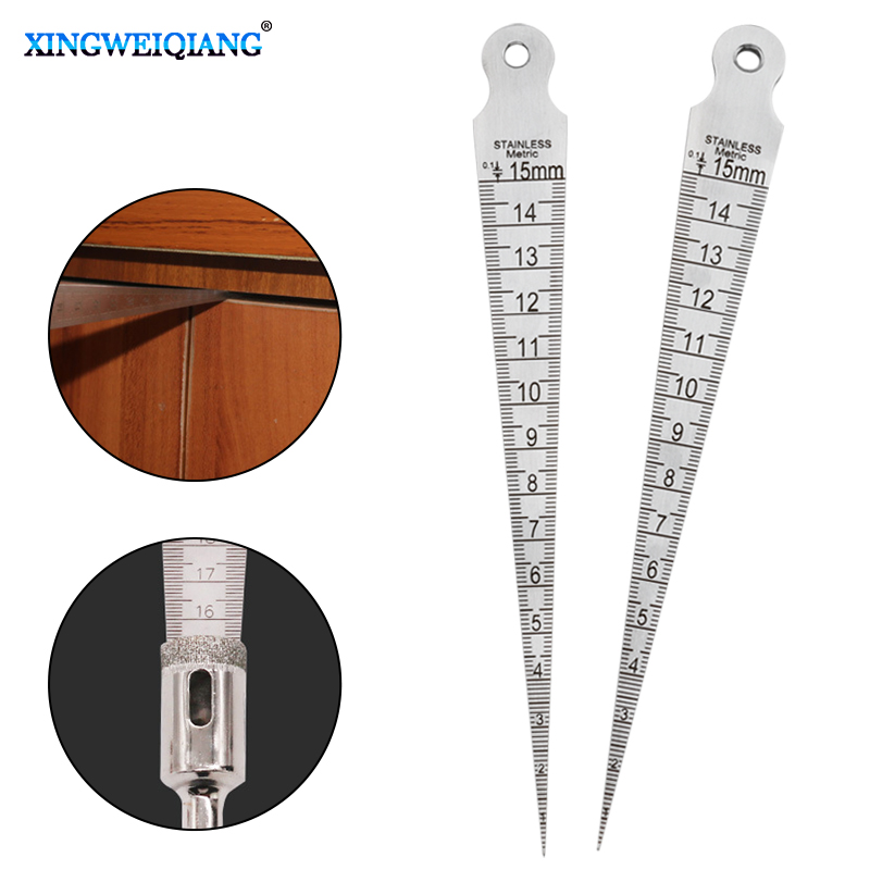 1PC Taper Gauge Feeler 1-15mm  - Seam Gauge Metal 评论和价格