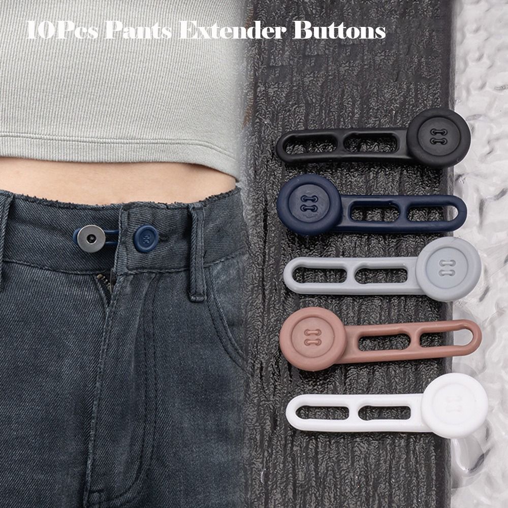 10Pcs Elastic Pants Extender B - Button Hole Cutter 评论和价格
