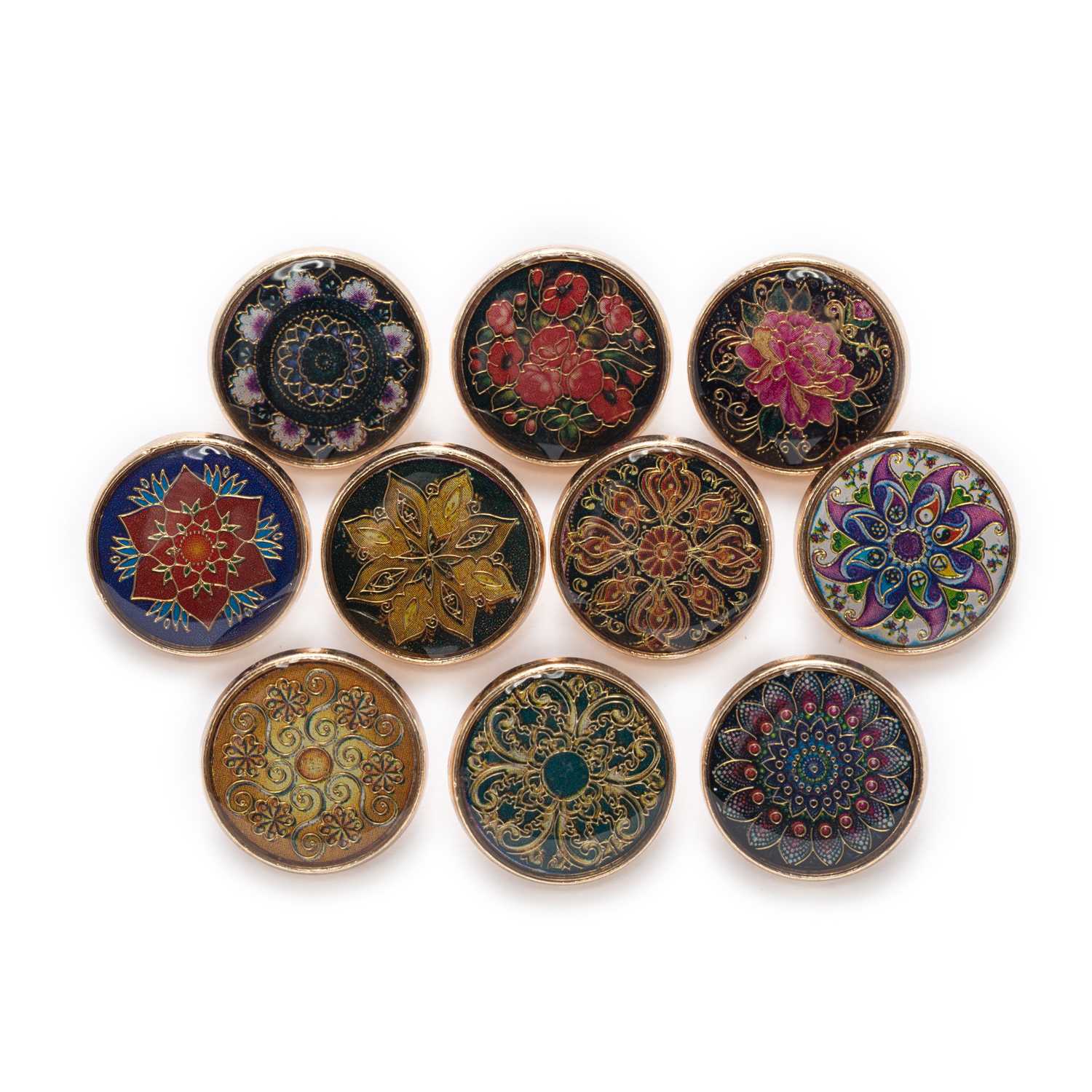 5pcs Retro Gold Wire Flower Ro - Button Hole Cutter 评论和价格