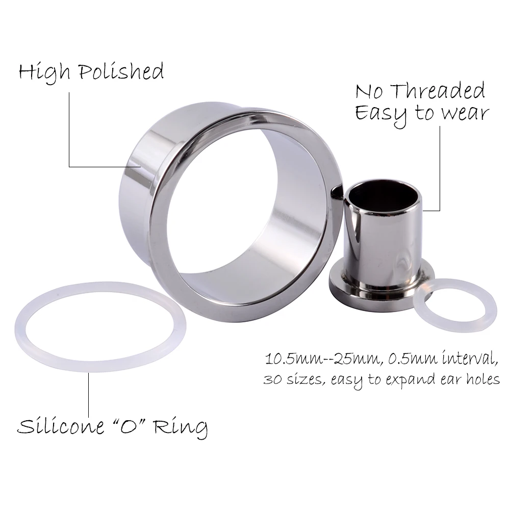 1PC 316 Surgical Steel Ear Tap - Seam Gauge Metal 评论和价格
