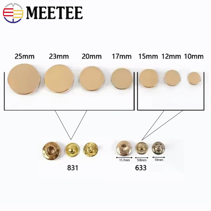 Meetee 10/20Sets Metal Snap Bu - Button Hole Cutter 评论和价格