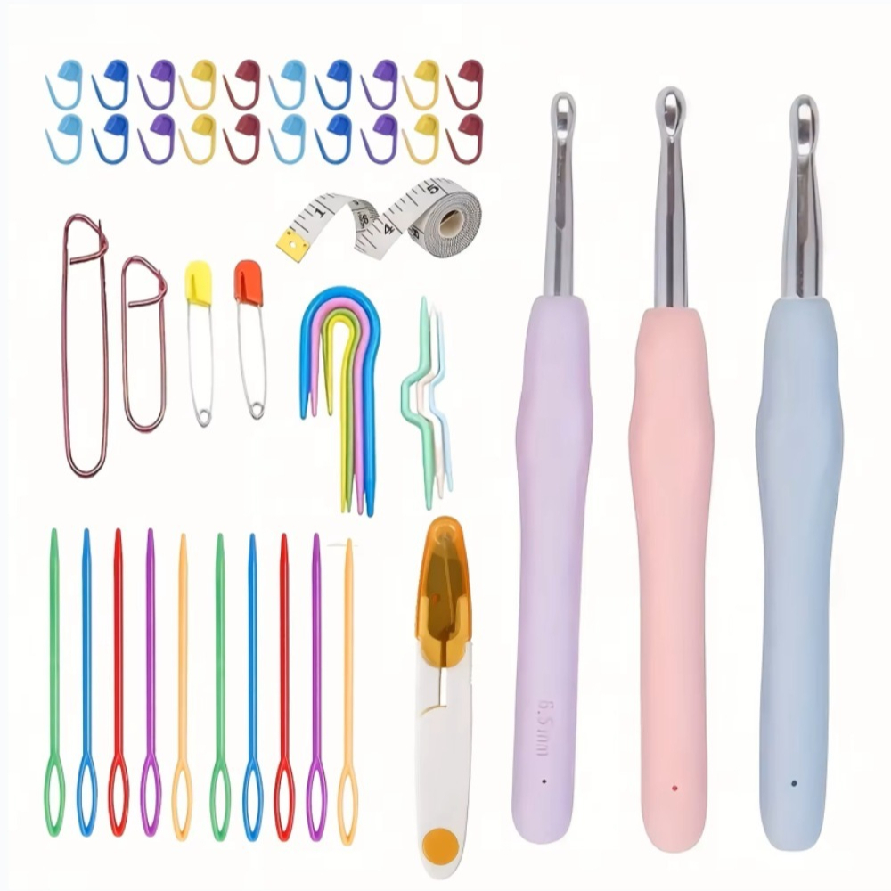 Ergonomic Crochet Hooks Set La - Sewing Necessities 评论和价格