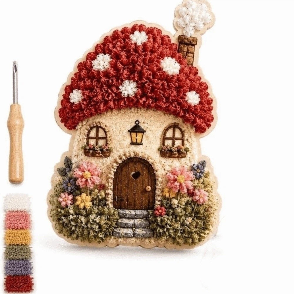 House Scene Poke Art Kit No Se - Is Sewing Textile Art 评论和价格