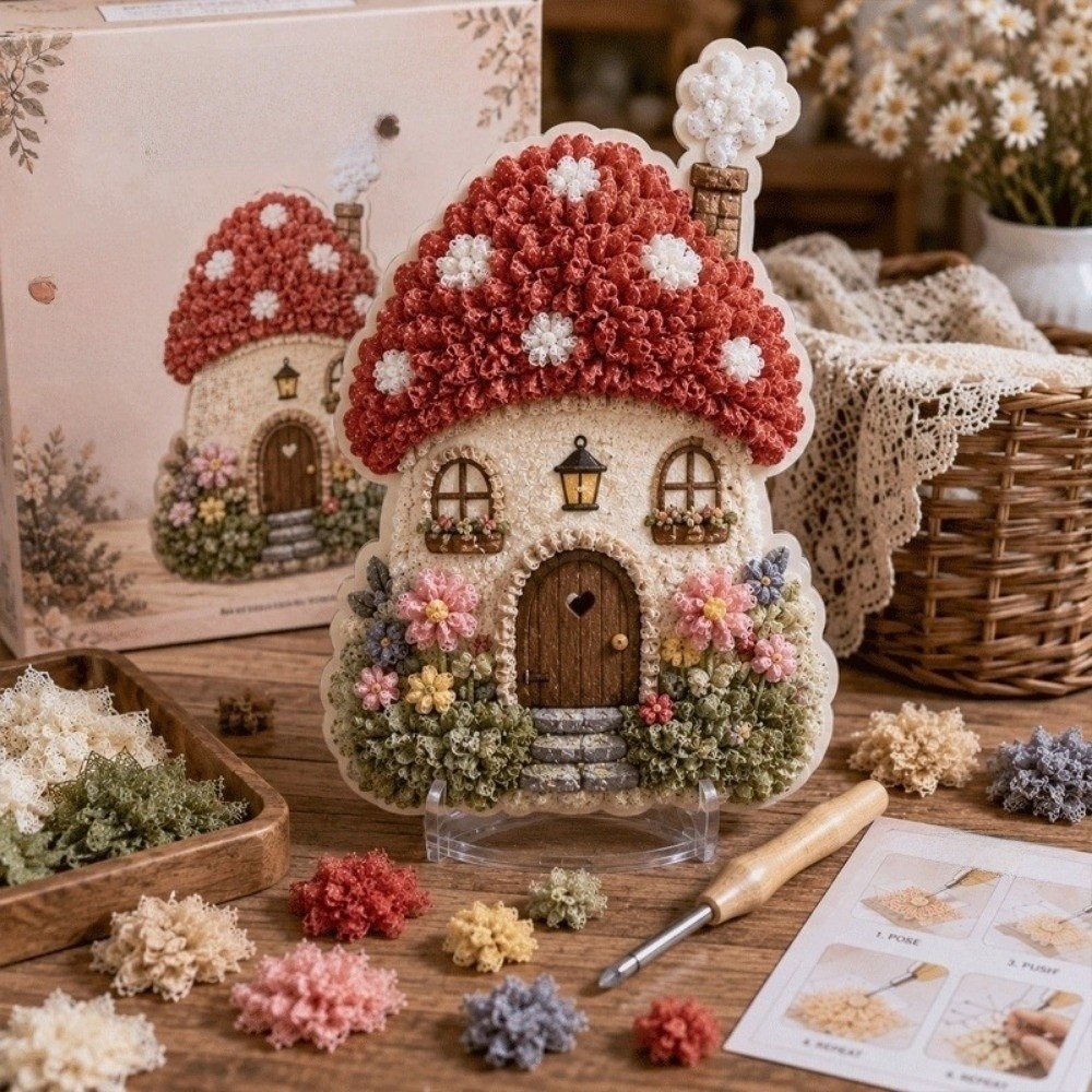House Scene Poke Art Kit No Se - Is Sewing Textile Art 评论和价格