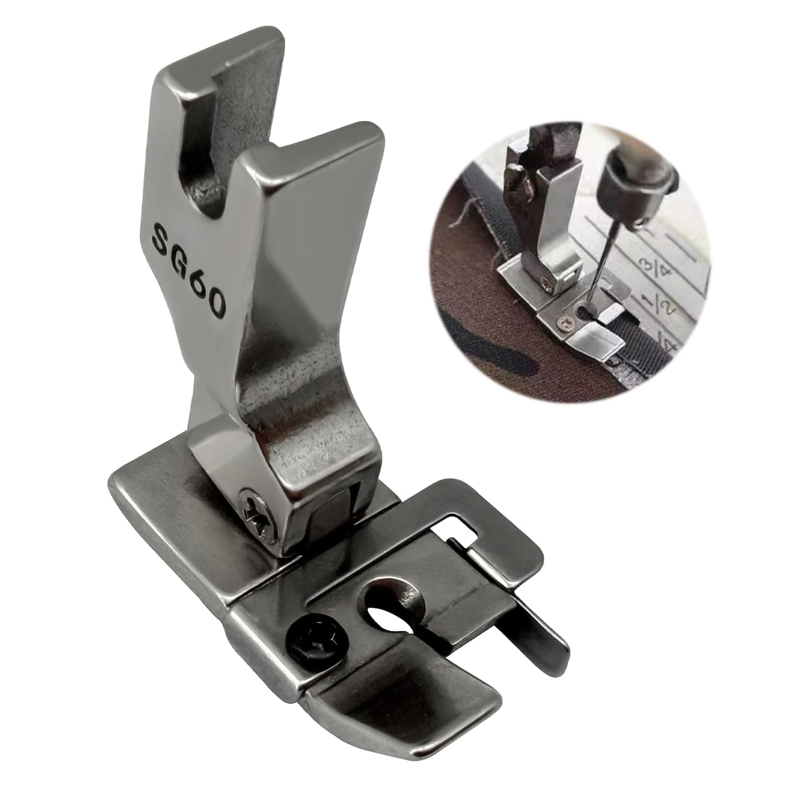1/4 Inch Seam Foot #SG60 With  - Seam Gauge Metal 评论和价格